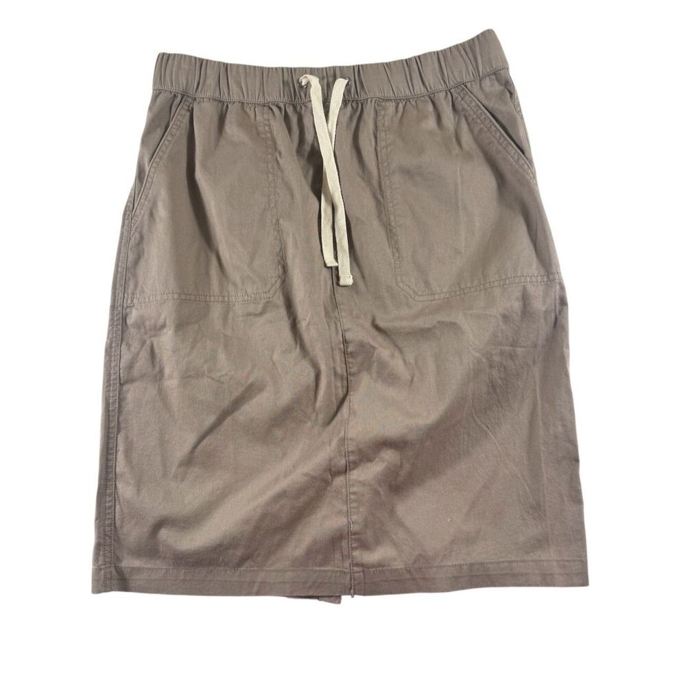 Pact Khaki Casual Skirt Size M